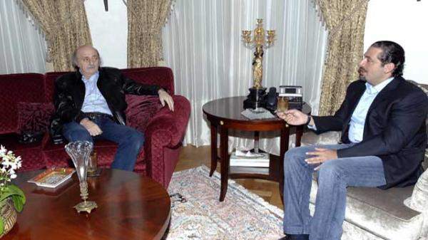 جنبلاط التقى الحريري والامير بندر بن سلطان في السعودية 