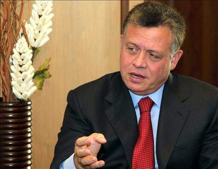 الملك الأردني يشيد بدور روسيا وبوتين في التسوية السورية