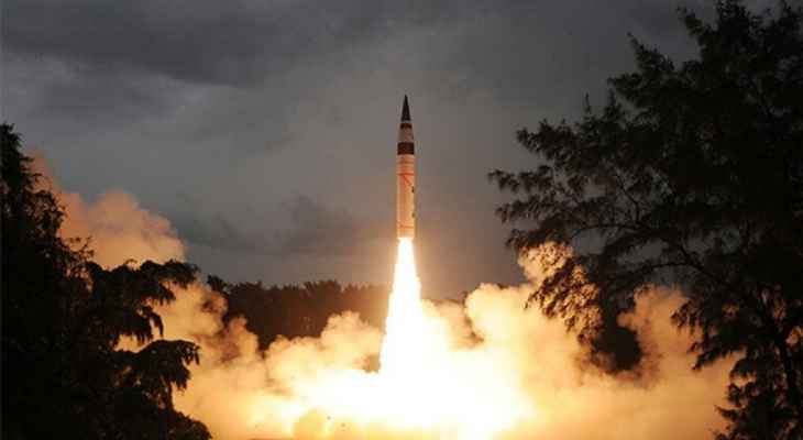 وزارة الدفاع الهندية اختبرت صاروخا من سلسلة الردع النووي