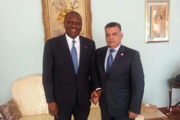 اللواء إبراهيم عرض لأوضاع الجالية اللبنانية مع وزير داخلية ساحل العاج