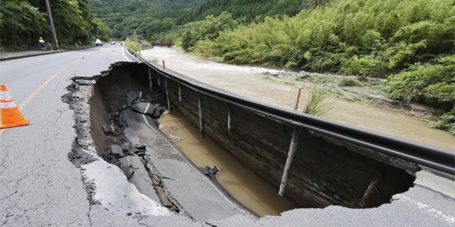 59 قتيلاً جراء السيول جنوب غرب اليابان