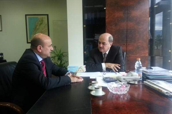 ابي رميا اجتمع مع وزير الطاقة وبحث معه من المواضيع الانمائية في جبيل
