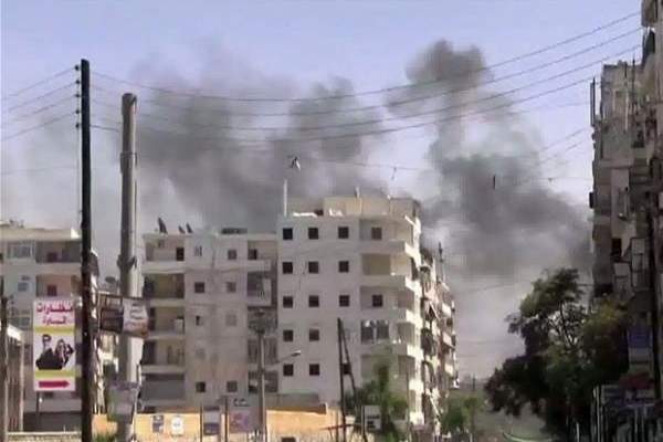 النشرة: عشرات الصواريخ تسقط على مدينة دمشق وتستهدف الاحياء السكنية