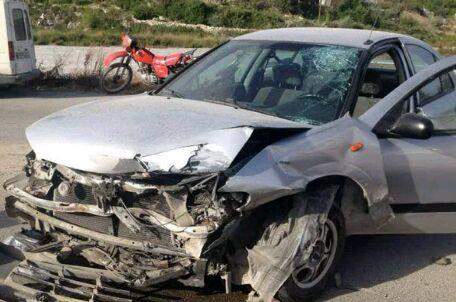 إصابة شخصين بجروح جراء حادث سير على طريق عام طورا - العباسية بصور
