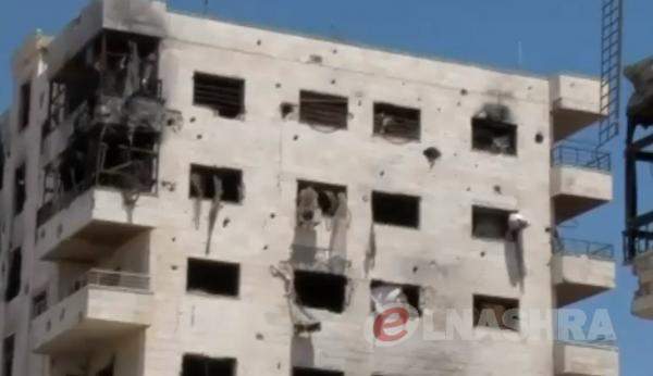 &quot;النشرة&quot; تحصل على فيديو من حي الوعر في حمص يظهر حجم الدمار 
