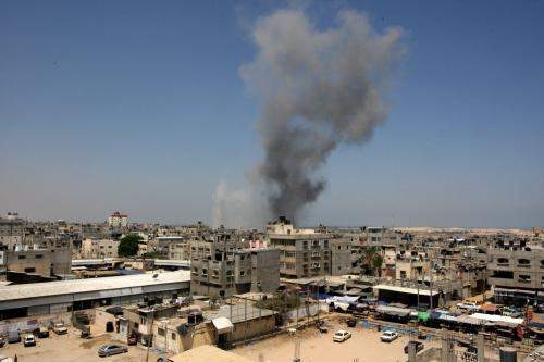 حكومة اسرائيل تبلغ الأمم المتحدة بانتهاء التهدئة في غزة بعد اسر الجندي