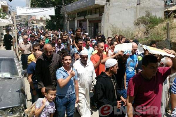 النشرة: القوى الاسلامية تنظم مسيرة في مخيم عين الحلوة تضامنا مع غزة