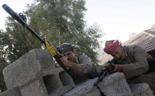  قوات البشمركة تدخل أطراف مدينة سنجار غربي الموصل