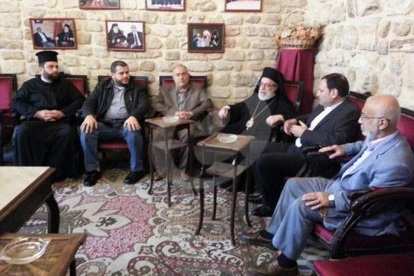 وفد من حزب الله بحث مع المراجع الروحية المسيحيةبصيدا الاوضاع الامنية