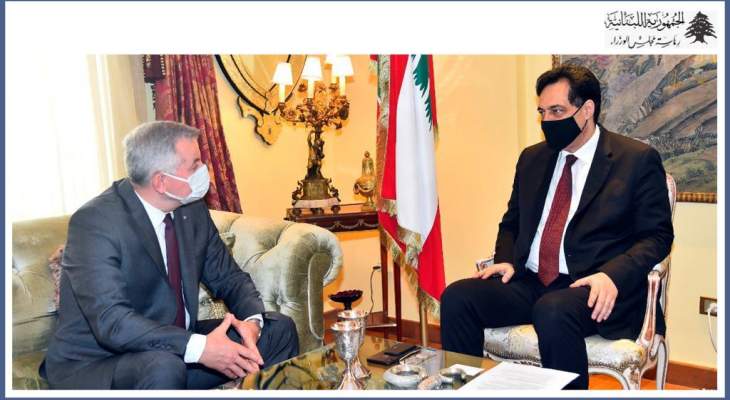 دياب التقى سفير جمهورية مولدوفا في لبنان وتركيا بزيارة بروتوكولية