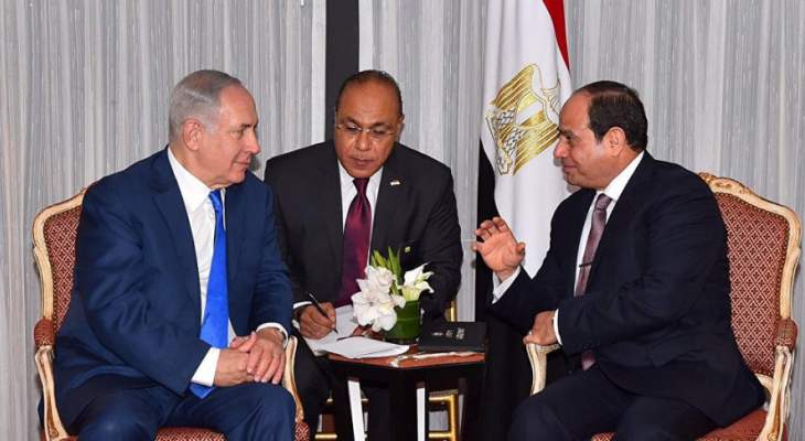 نتانياهو يبحث مع السيسي تطورات الأوضاع بعد توقيع الاتفاقية مع الإمارات