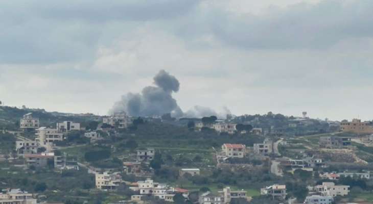 الطيران الحربي الاسرائيلي يشنّ غارة جوية بالصواريخ استهدفت بلدة عيتا الشعب