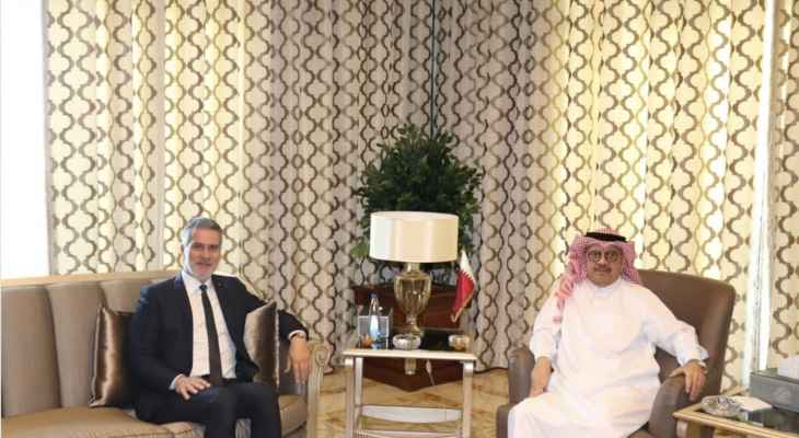 نصّار بحث والسفير القطري تعزيز التبادل السياحي بين البلدين