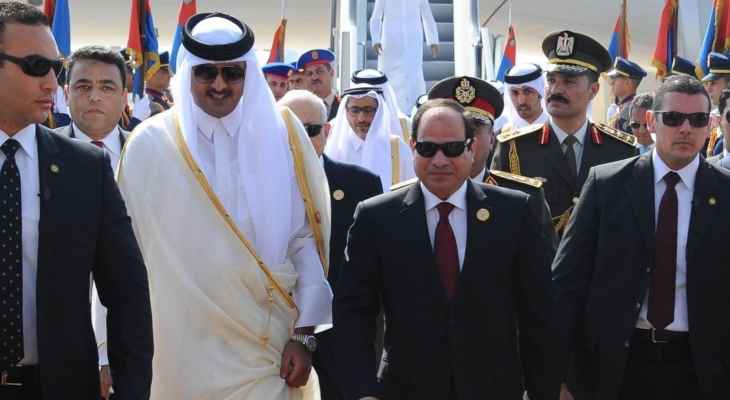 "قنا": زيارة السيسي تؤسس لمرحلة جديدة في مسار العلاقات الثنائية بين الدوحة والقاهرة