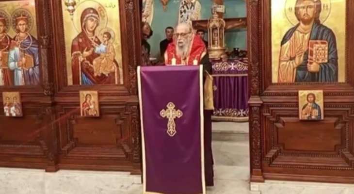 كرياكوس ترأس خدمة أناجيل الآلام المقدسة في كنيسة القديسين سيرجيوس وباخوس في كوسبا