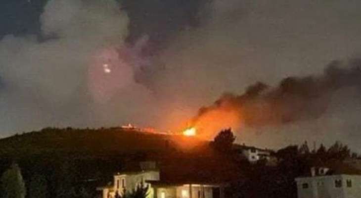 قصف مدفعي إسرائيلي استهدف منطقة الدمشقية وأحراج اللبونة ما أدى لاشتعال حريق فيها