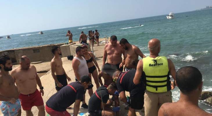 الدفاع المدني: انقاذ شخصين من الغرق مقابل شاطئ جونيه