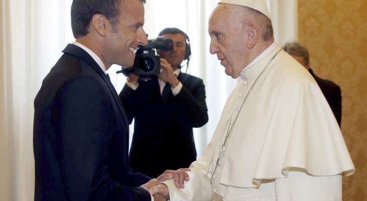 الإليزيه: ماكرون هنأ البابا فرنسيس على زيارته التاريخية للعراق وبحثا بالوضع في لبنان