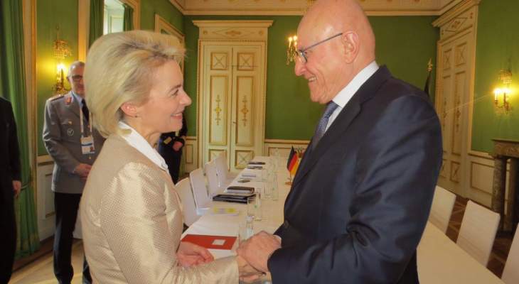 سلام عرض في ميونخ التطورات في المنطقة مع وزيرة الدفاع الالمانية