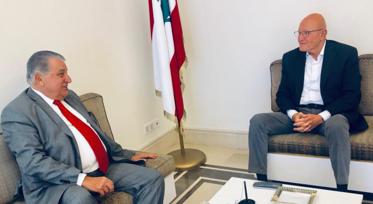 سلام التقى رئيس هيئة الدفاع عن حقوق بيروت وامين عام الاتحاد العمالي