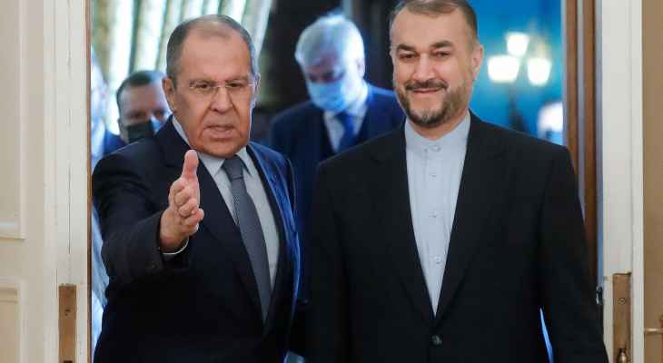 خارجية روسيا: لافروف وعبداللهيان أكدا إحراز تقدم ملموس في مفاوضات الملف النووي في فيينا