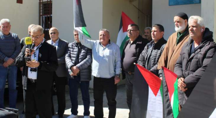 اللجان الشعبية الفلسطين​ية في صور نظمت اعتصامات احتجاجية رفضا لانهاء خدمات الاونروا