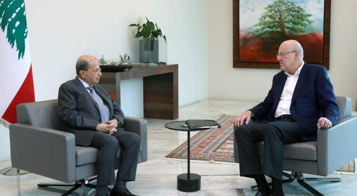 الشرق الأوسط: اتفاق بين الرئيس عون وميقاتي على تثبيت الحقائب السيادية على الطوائف