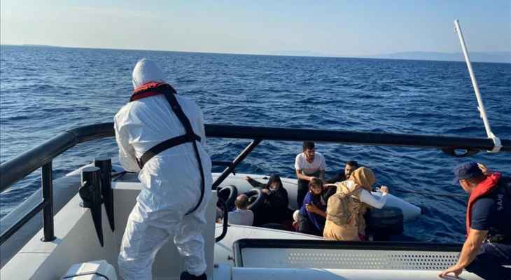 خفر السواحل التركي ضبط 29 مهاجرا غير نظامي في ولاية أيدن