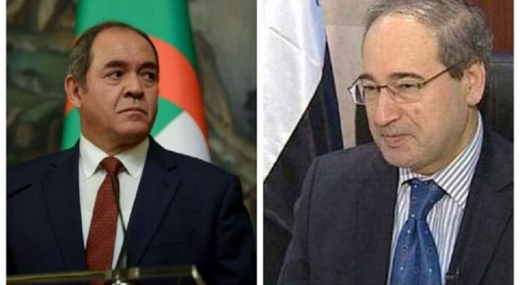 بوقادوم والمقداد يؤكدان تعزيز العلاقات بين الجزائر وسوريا
