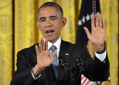 أوباما: سأستخدم الفيتو ضد قانون يسمح للكونغرس بمراجعة الاتفاق مع ايران