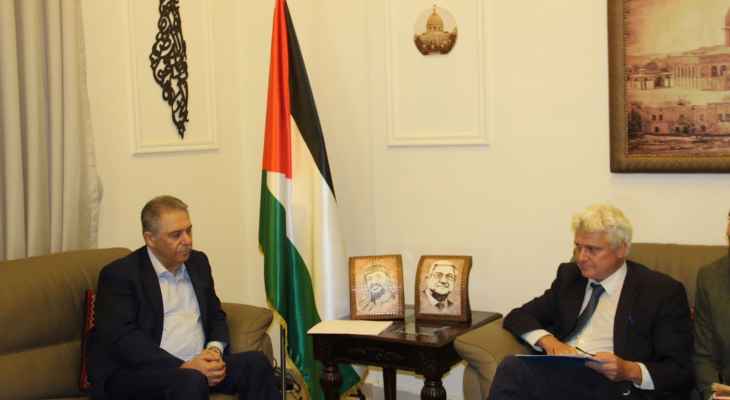 دبور التقى ممثل اليونيسيف بلبنان وتأكيد "استمرار التعاون والشراكة بما يخدم مصلحة الشعب الفلسطيني"