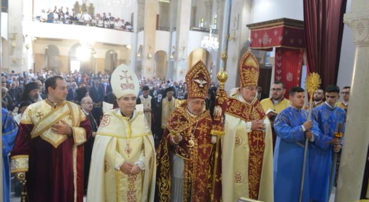 تنصيب الكاثوليكوس المنتخَب بطريرك بيت كيليكيا للأرمن الكاثوليك رافائيل بدروس الحادي والعشرين