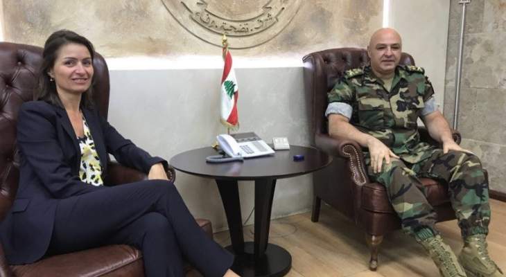  لاسن التقت قائد الجيش: مستمرون في دعمنا لمؤسسات الدولة اللبنانية