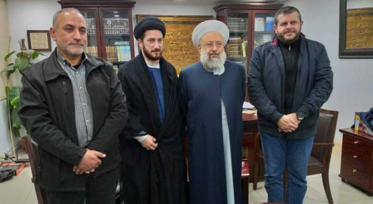 الشيخ ماهر حمود استقبل وفدا من حزب الله وبحث معه أوضاع لبنان والمنطقة