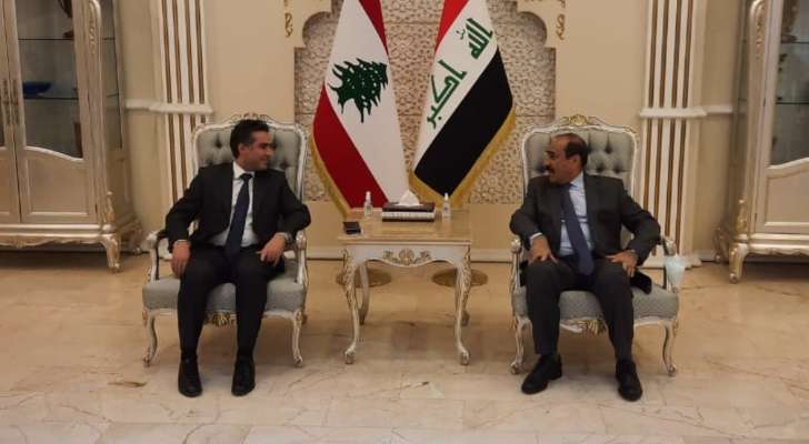 وزير الأشغال بحث مع نظيره العراقي بالتأسيس لإبرام اتفاقيات على مستوى النقل البري والجوي والبحري