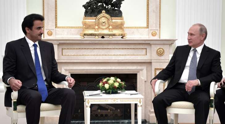 أمير قطر تسلم رسالة من رئيس روسيا تتصل بالعلاقات الثنائية بين البلدين وسبل دعمها وتعزيزها