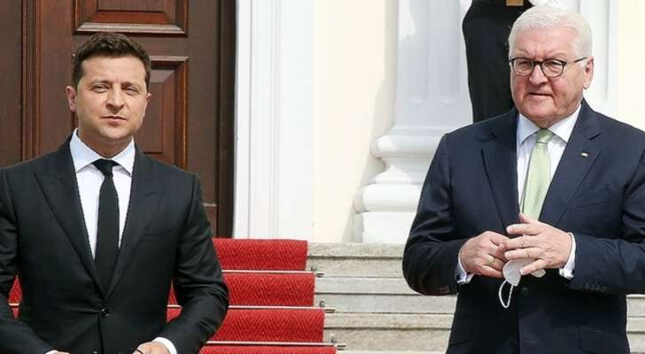 زيلينسكي دعا رئيس ألمانيا لزيارة كييف