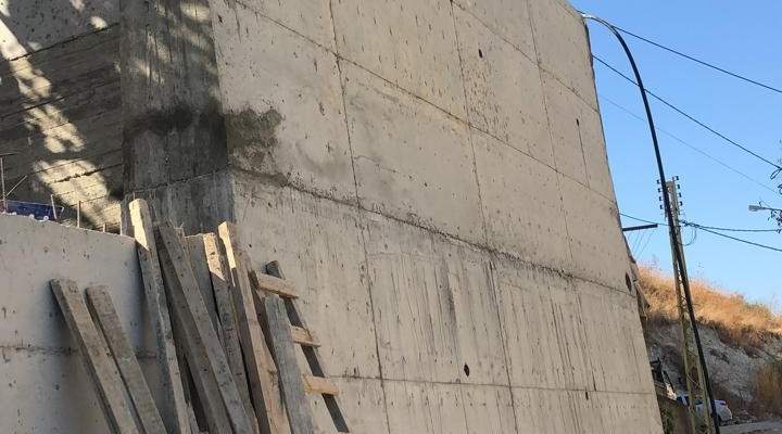 بلدية حارة صيدا تعلن عن انجاز ٩٠% من جدار الدعم في منطقة التعمير