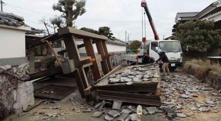 زلزال بقوة 6.6 درجات يضرب غربي اليابان وإصابة أكثر من 10 أشخاص