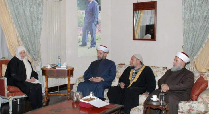 الحريري استقبلت هيئة علماء المسلمين في لبنان