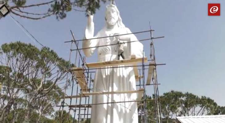 أكبر تمثال للسيد المسيح في الشرق الاوسط بتوقيع لبناني 