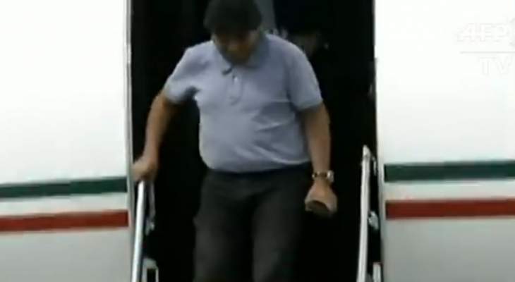 وصول الرئيس البوليفي المستقيل إلى المكسيك بعد حصوله على حق اللجوء