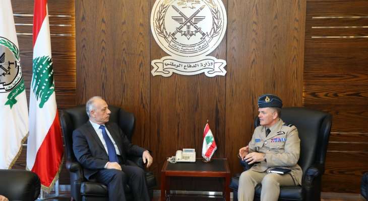 وزير الدفاع بحث مع كبير مستشاري وزارة الدفاع البريطانية الأوضاع في لبنان والمنطقة