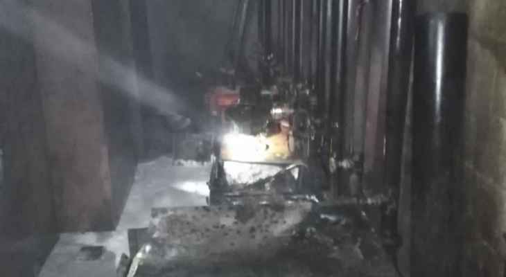 الدفاع المدني: إخماد حريق في مشغلات أجهزة التدفئة وخزان للمازوت في ريفون