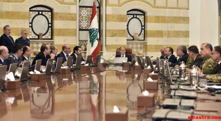 بدء جلسة المجلس الاعلى للدفاع برئاسة الرئيس عون في بعبدا