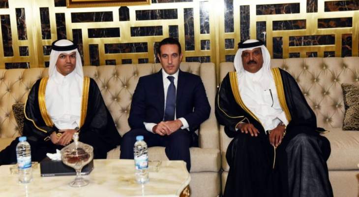 نادر الحريري زار سفير قطر معزيا بوفاة الشيخ خليفة