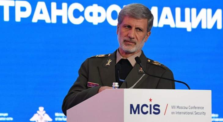 وزير دفاع ايران: الامن والاستقرار في العراق ولبنان رهن بالدور الواعي لشعبيهما