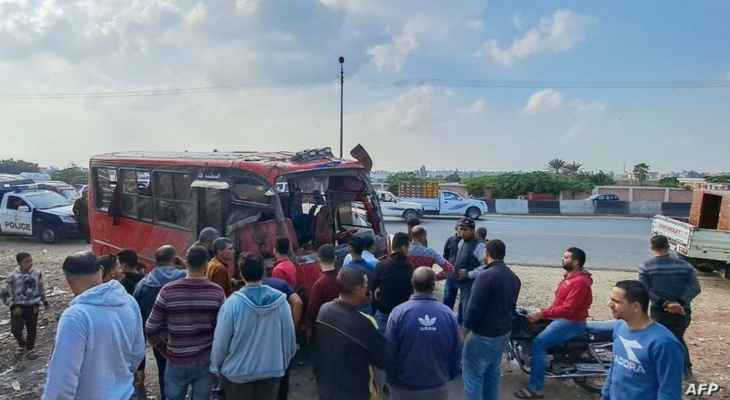 النيابة العامة المصرية: سائق الحافلة التي غرقت في الدقهلية يتعاطى المخدرات