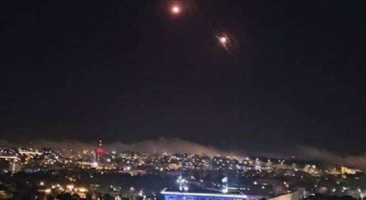 انفجار صواريخ اعتراضية فوق مبنى الكنيست الاسرائيلي