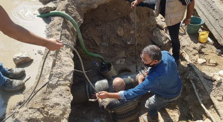 النشرة: انقطاع المياه ببعض أحياء صيدا ومؤسسة مياه لبنان الجنوبي تعمل على صيانة الأعطال